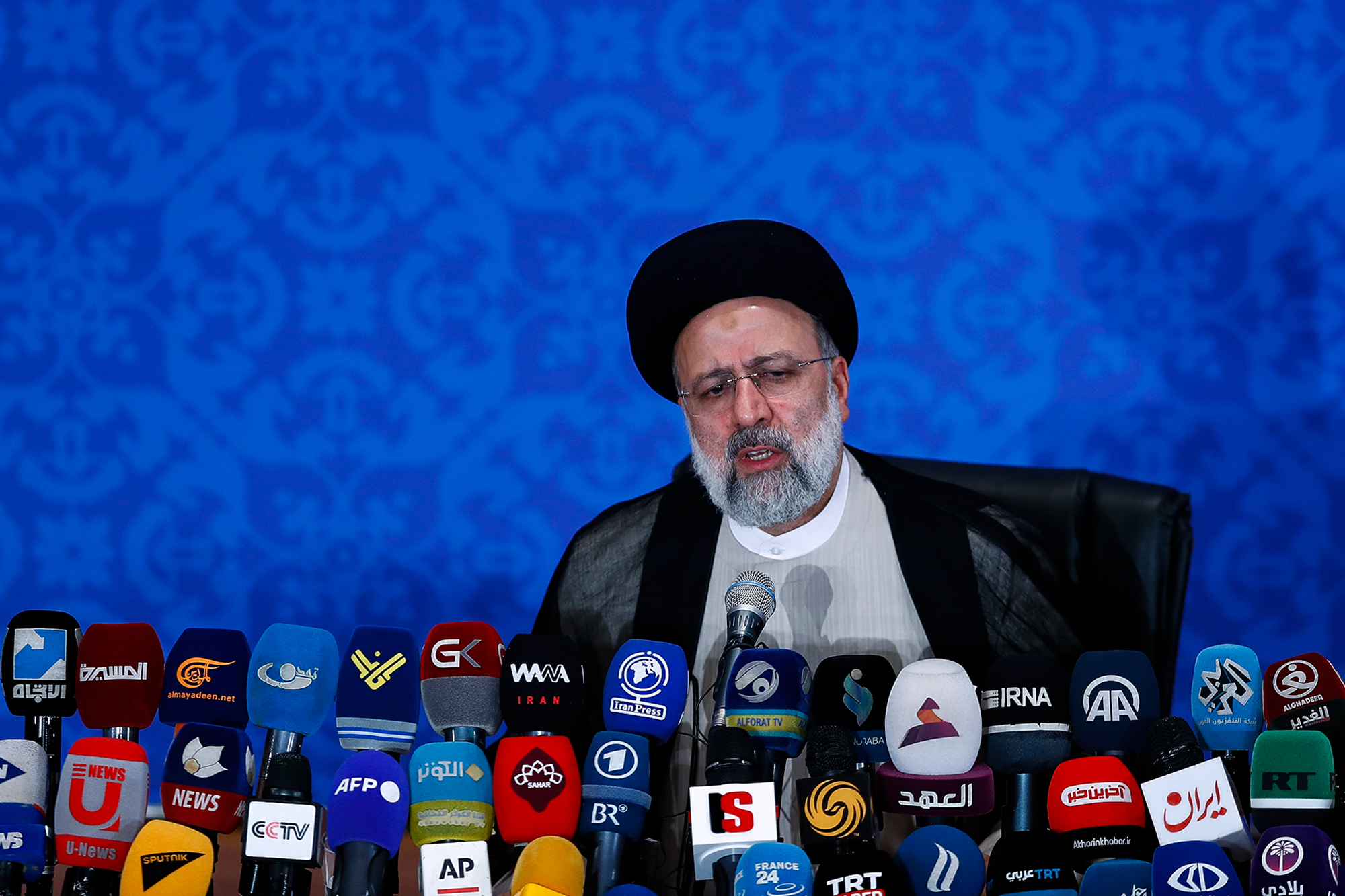 اولین نشست خبری حجت‌الاسلام سیدابراهیم رئیسی رئیس جمهور منتخب ایران