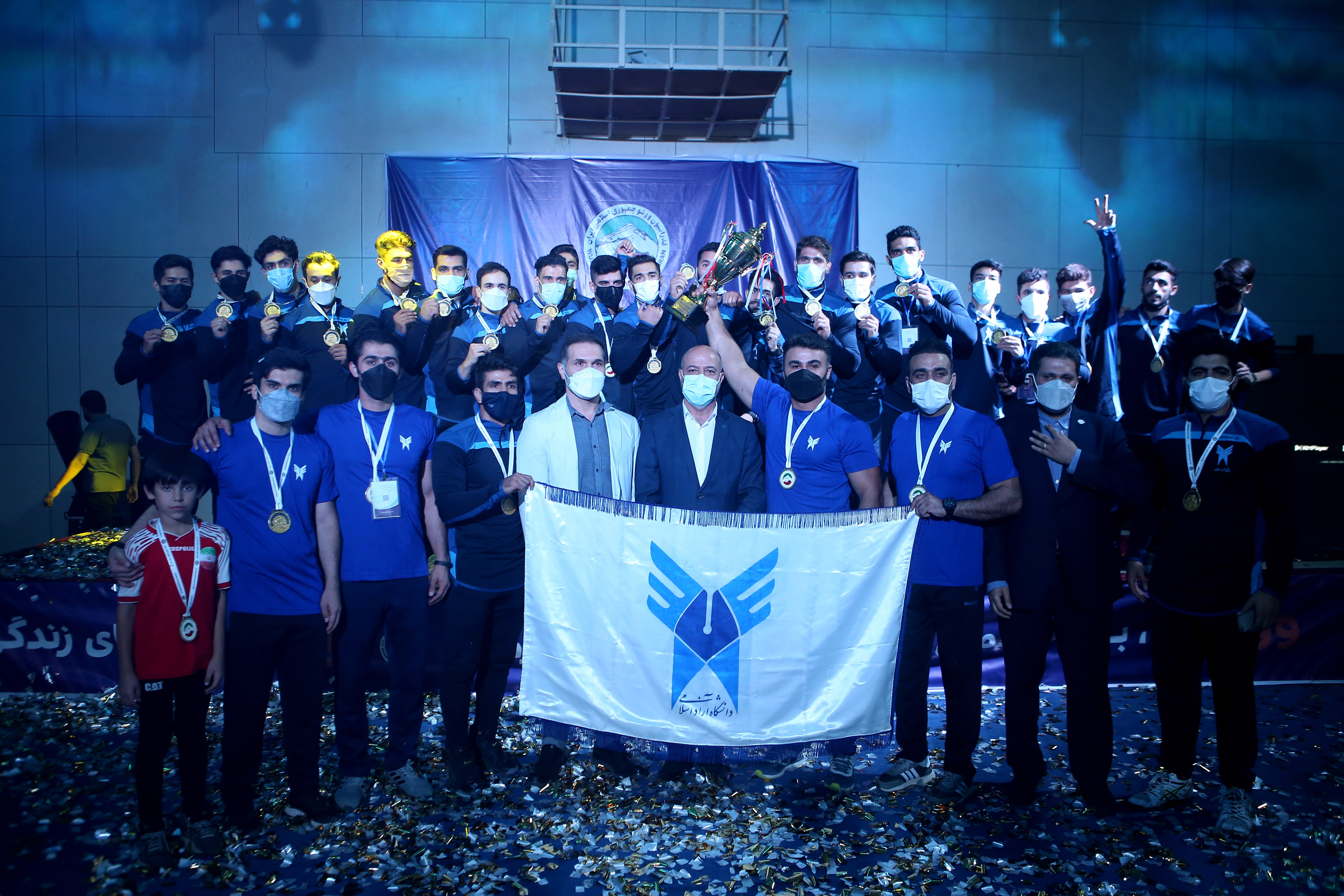 سومین قهرمانی پیاپی مردان دانشگاه ازاد در لیگ برتر ووشو
