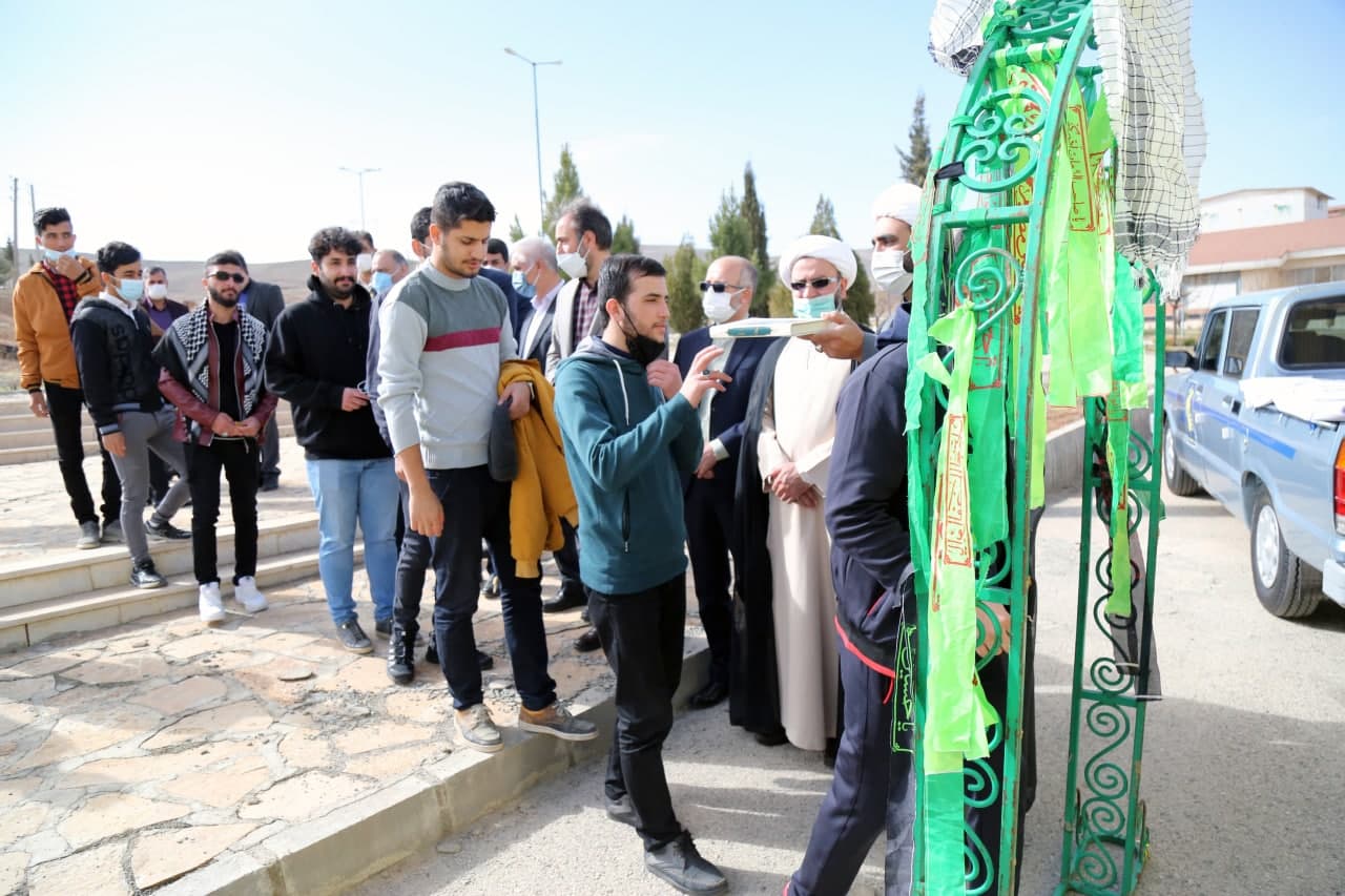 حرکت اردوهای راهیان نور از دانشگاه آزاد اسلامی کرمانشاه پس از دو سال وقفه