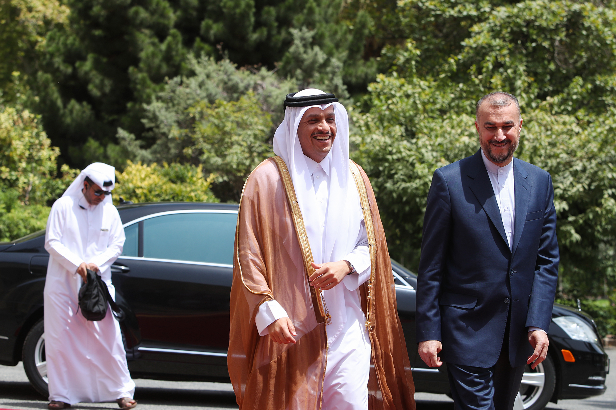 دیدار وزرای خارجه ایران و قطر محمد بن عبدالرحمن آل ثانی  حسین امیرعبداللهیان