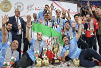 منتخب ايران لكرة الطائرة جلوس يعلن دعمه لشعب غزة