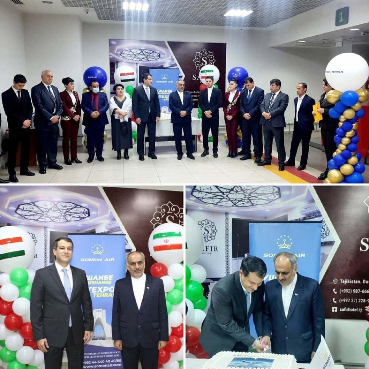 سومین پرواز مستقیم بین ایران و تاجیکستان برقرار شد