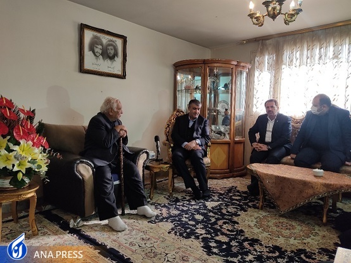 دیدار رئیس سازمان انرژی اتمی با خانواده معظم شهیدان «دماوندی‌پور» و «منشادی»