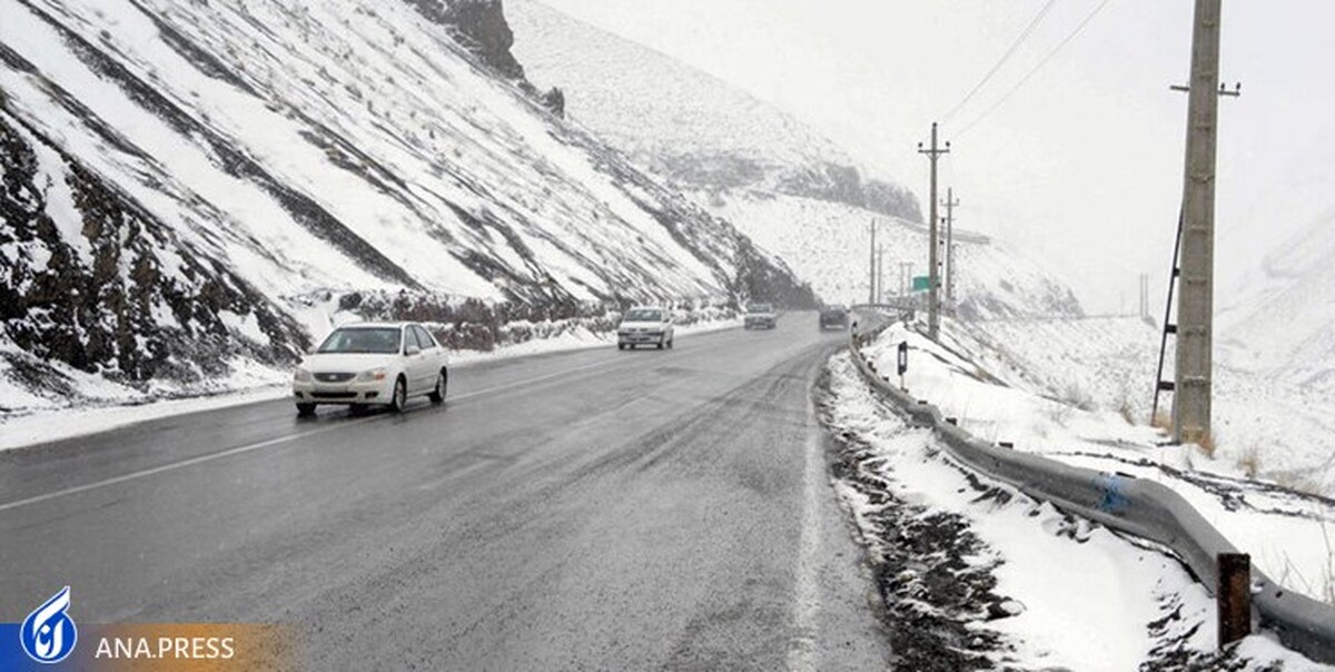 ترافیک سنگین در جاده برفی چالوس و محور شهریار-تهران