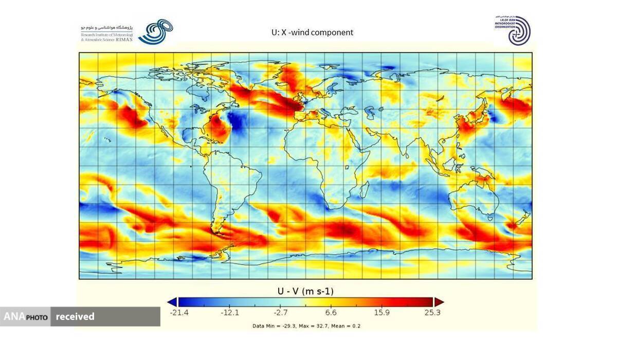 اجرای مدل تحقیق و پیش بینی وضع هوا به صورت تمام کره