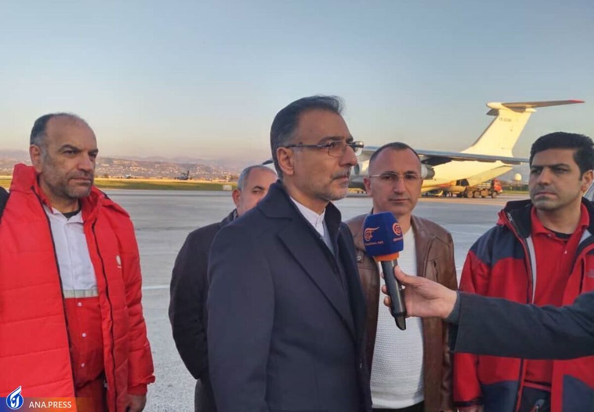 دهمین هواپیمای کمک‌های ایران به مردم زلزله زده سوریه در لاذقیه به زمین نشست