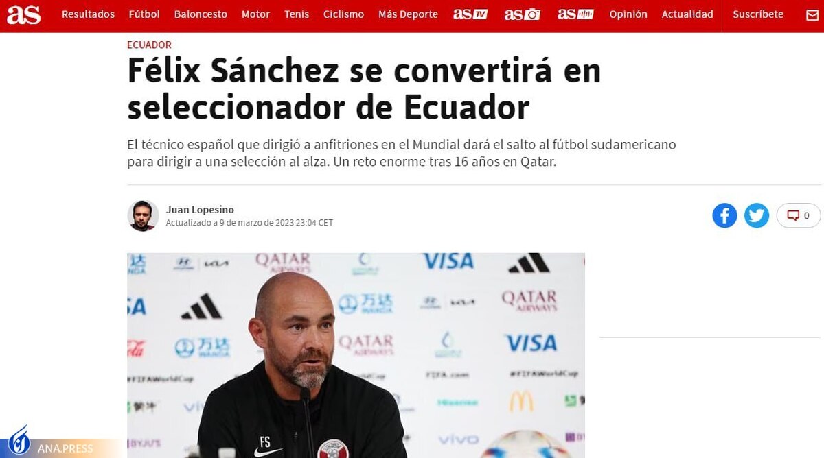 فیلیکس سانچز  با اکوادور توافق کرد/ گزینه سرمربیگری تیم ملی ایران در آمریکای جنوبی؟