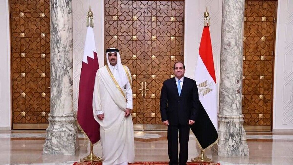 رئیس‌جمهور مصر وارد قطر شد