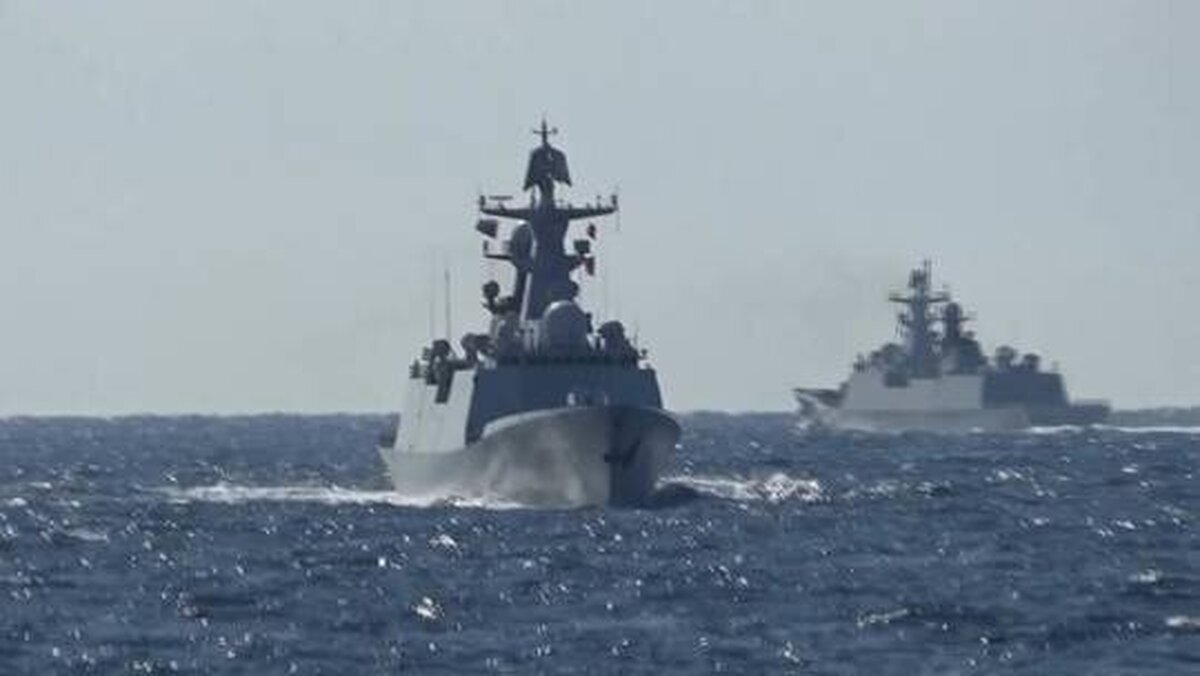 رزمایش مشترک گشت زنی دریایی روسیه و چین در اقیانوس آرام