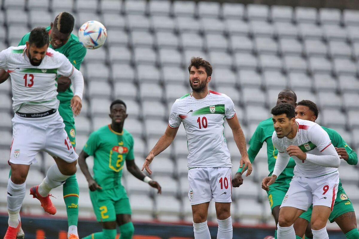 تساوی ایران مقابل سنگال در نیمه اول با درخشش حسینی