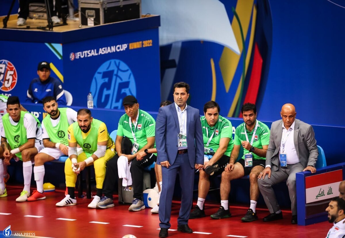 واکنش های جالب سرمربی ایرانی عراق در جام ملت های فوتسال آسیا