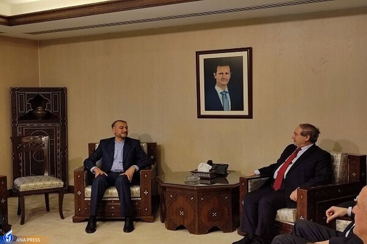 وزیر امور خارجه سوریه با امیرعبداللهیان دیدار کرد