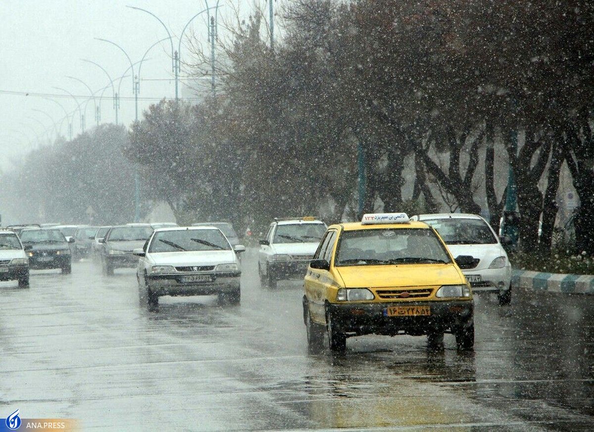 بارش برف و باران در برخی استان‌ها ادامه دارد
