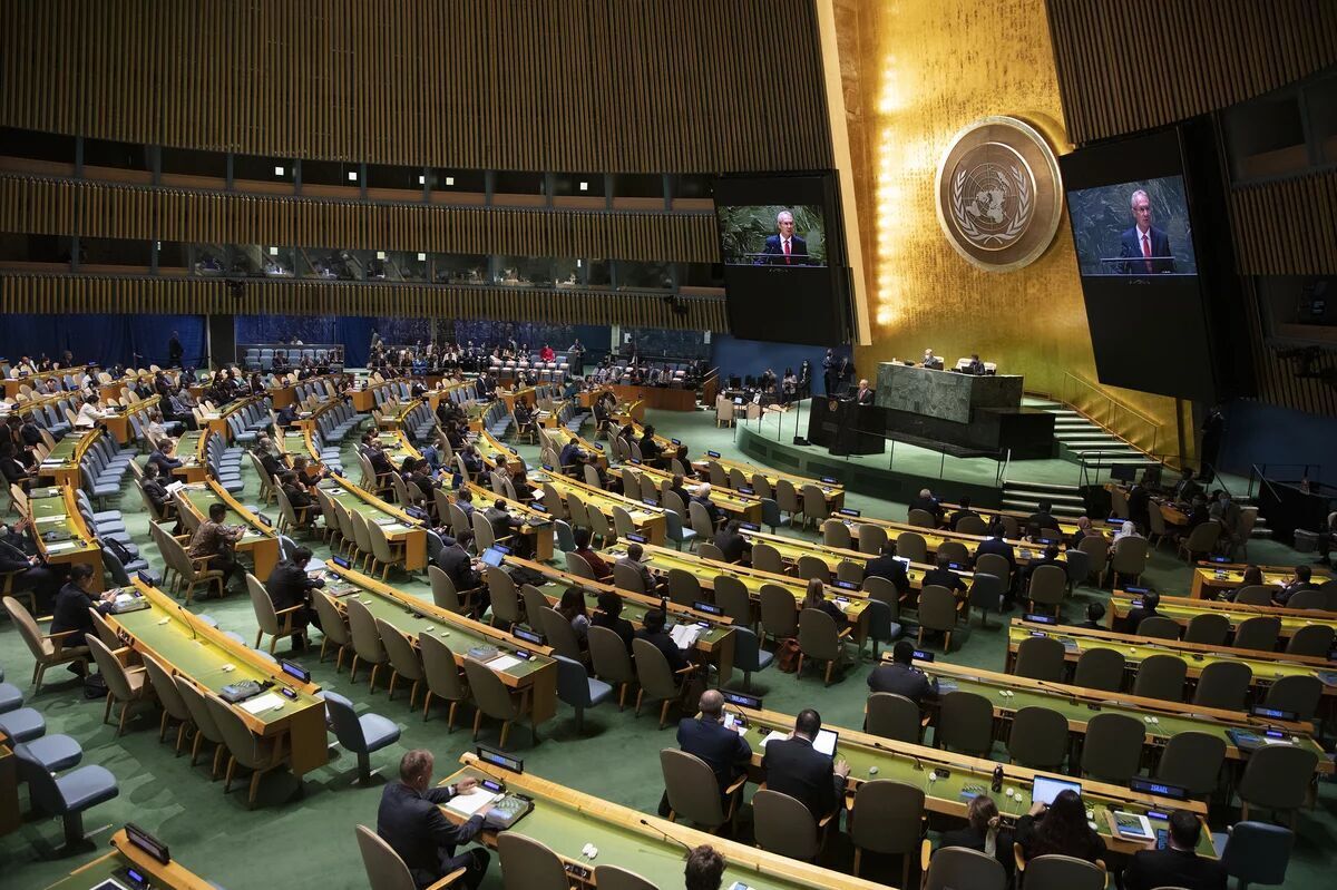 مجمع عمومی سازمان ملل حق تعیین سرنوشت توسط فلسطینیان را تایید کرد