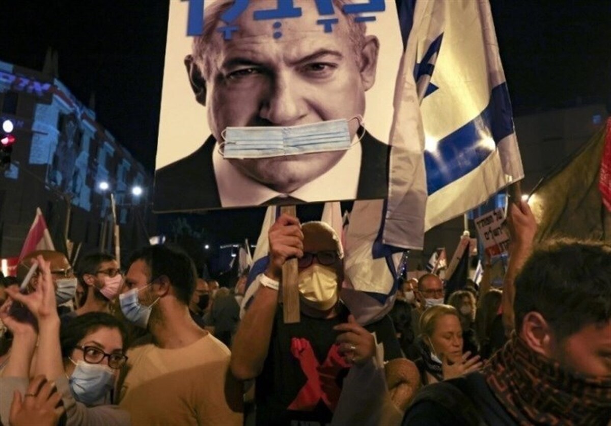 تظاهرات و اعتراضات علیه نتانیاهو در تل‌آویو از سرگرفته شد + فیلم