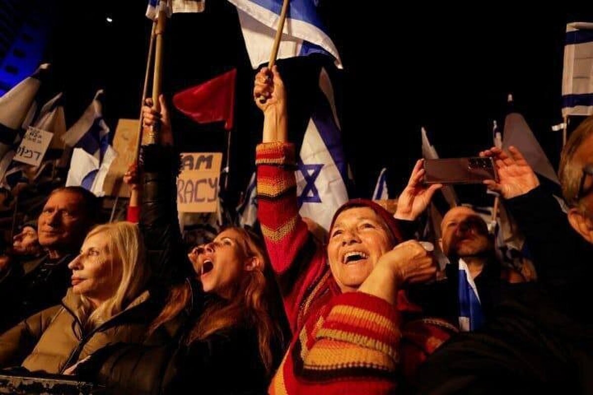 تداوم تظاهرات ضدنتانیاهو در تل‌آویو