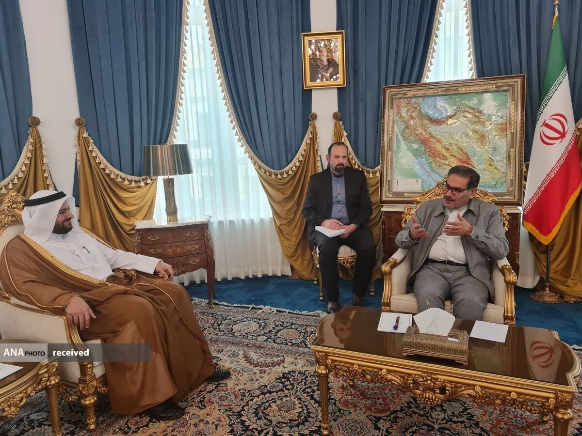 وزیر مشاور در امور خارجی دولت قطر با دریابان شمخانی دیدار کرد