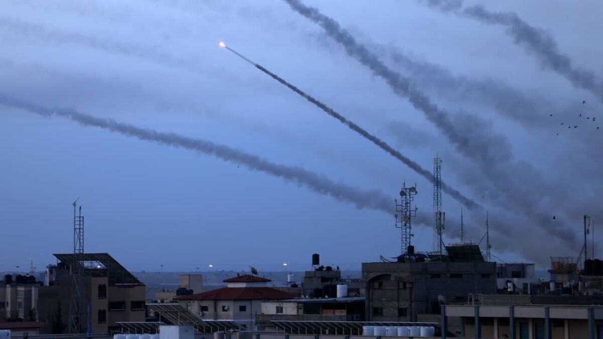 موشک‌باران شهرک‌های صهیونیست‌نشین اطراف غزه از سوی مقاومت