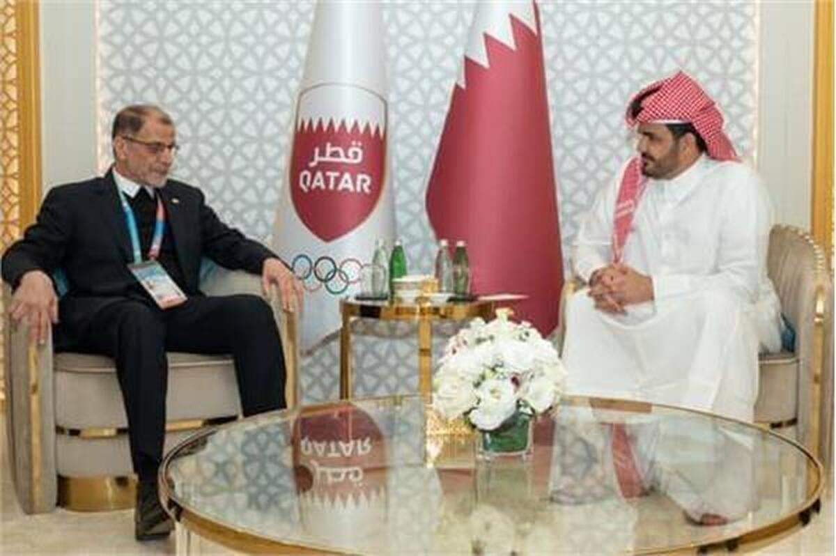 دیدار خسروی وفا با رئیس کمیته ملی المپیک قطر
