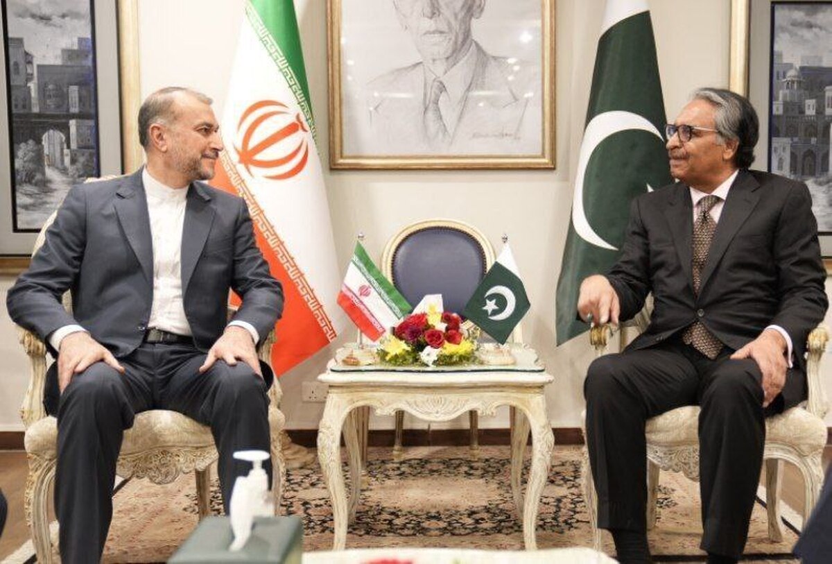وزرای امور خارجه ایران و پاکستان با یکدیگر دیدار کردند + فیلم