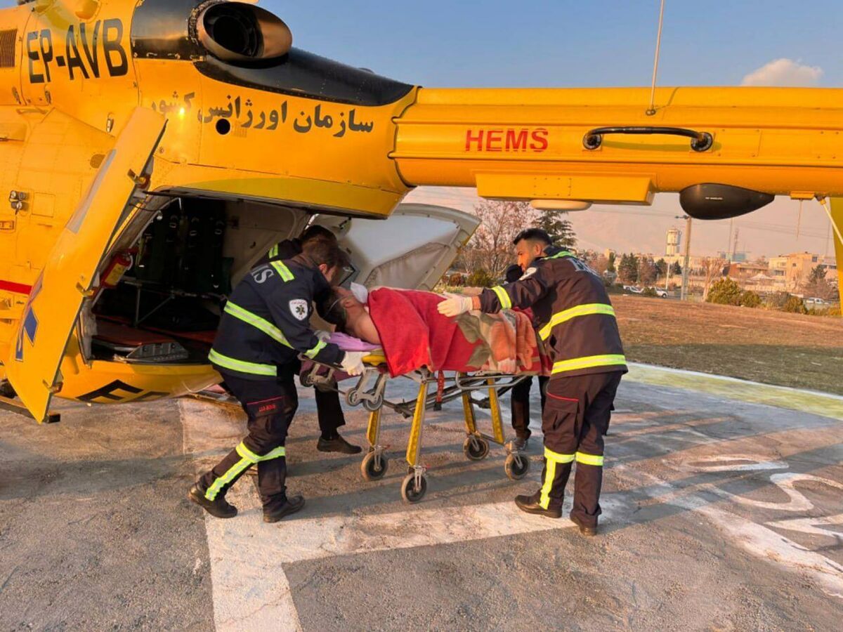 اورژانس هوایی تهران جان ۳ نفر را نجات داد