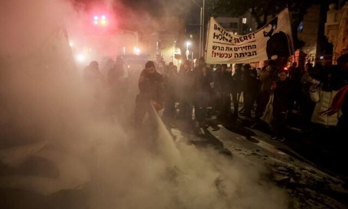 تظاهرات گسترده شهرک‌نشین‌ها در قدس اشغالی علیه نتانیاهو