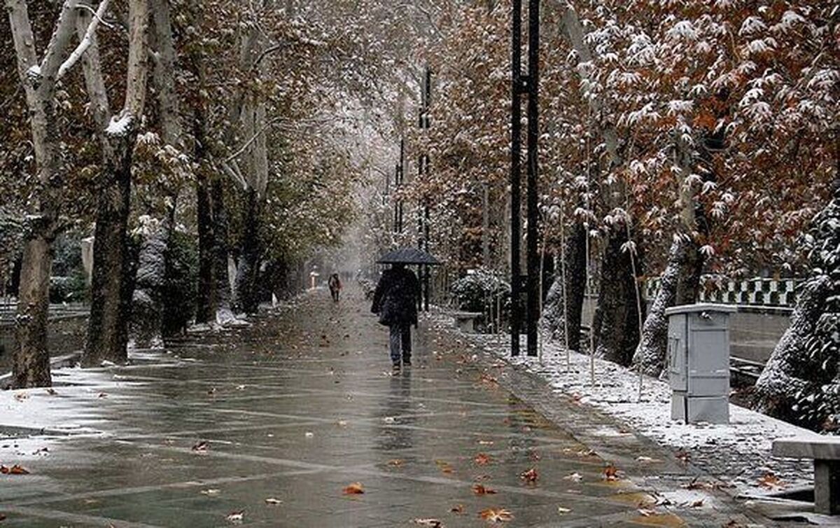 تهران امروز برفی و بارانی است