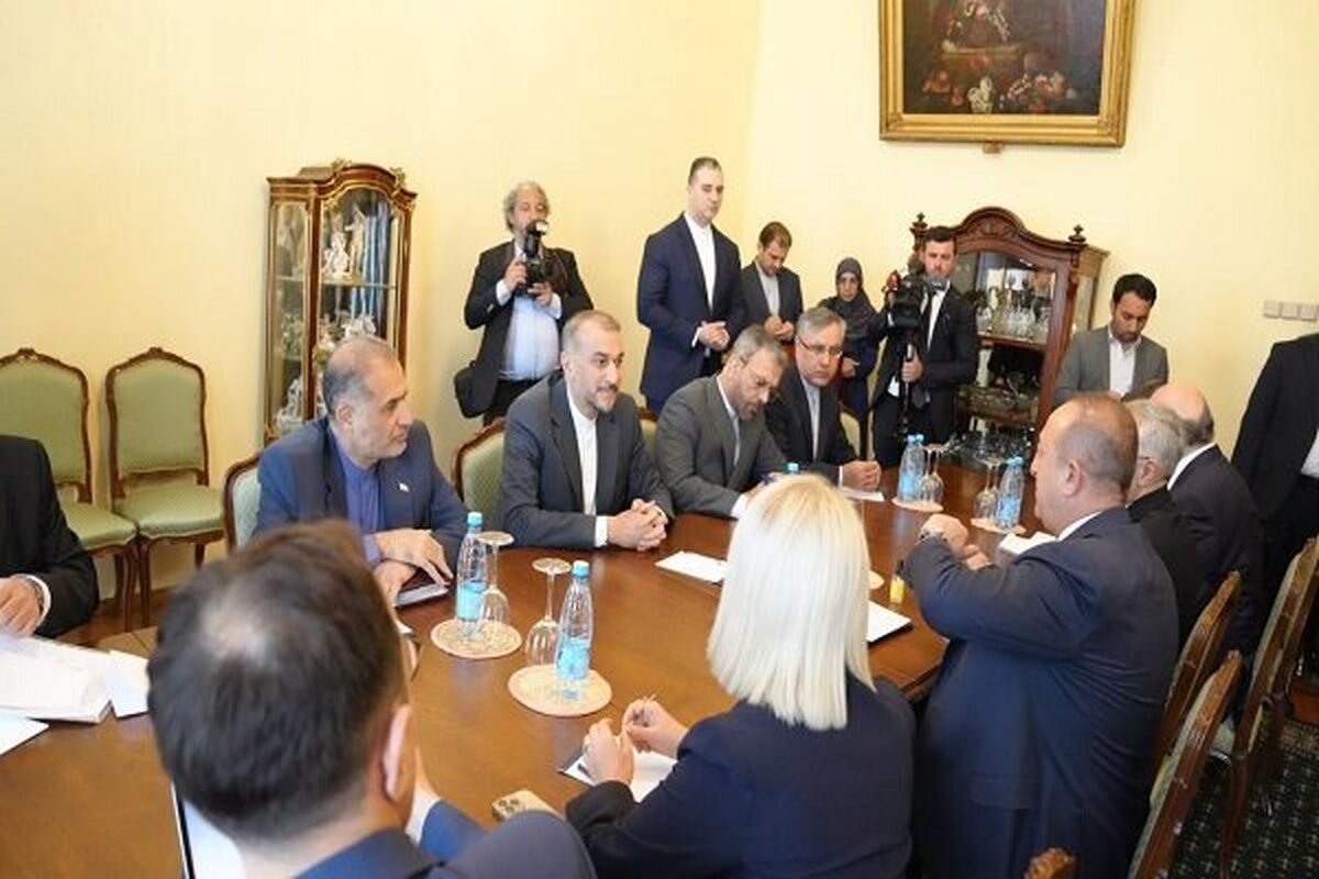 «امیرعبداللهیان» با وزیر خارجه ترکیه دیدار کرد