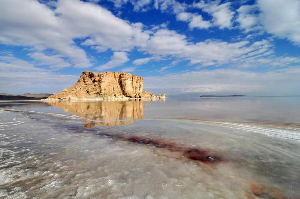 روند رو به بهبود آب‌گیری دریاچه ارومیه در تصاویر ماهواره‌ای
