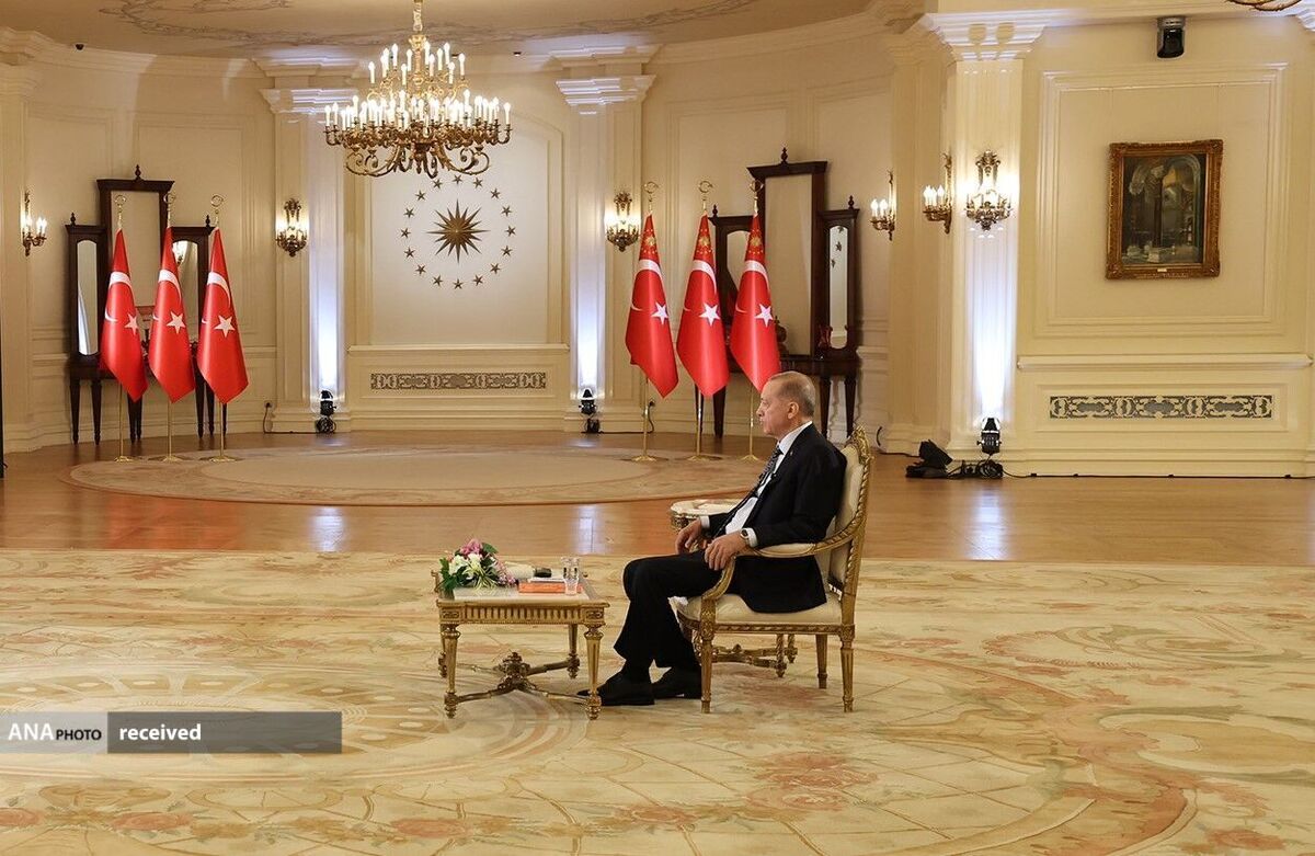 مصاحبه تلویزیونی «اردوغان» به دلیل کسالت قطع شد