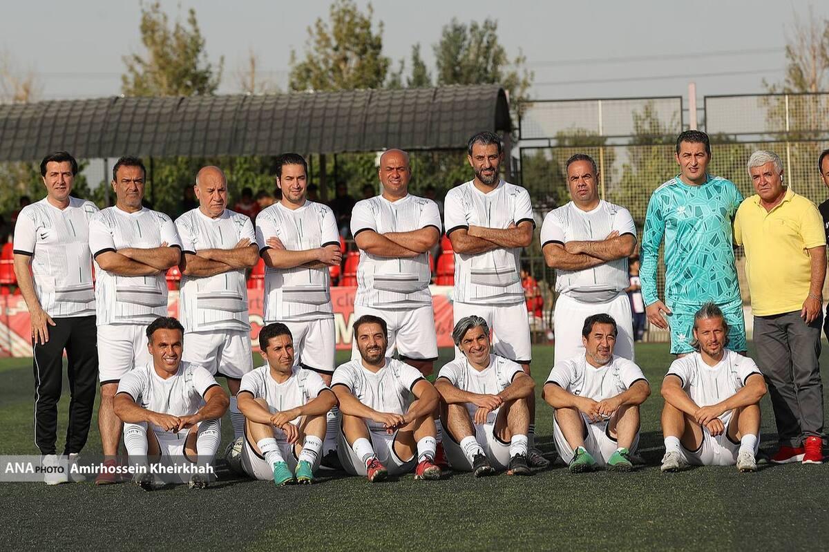 ثبت قاب تکنیکی‌ترین بازیکنان ۳ نسل فوتبال ایران در بازی دوستانه+عکس