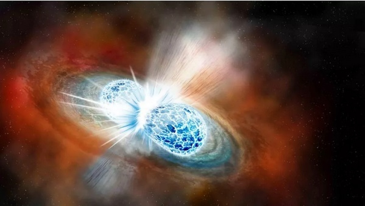 ثبت انفجار حاصل از برخورد شدید دو ستاره نوترونی توسط جیمز وب