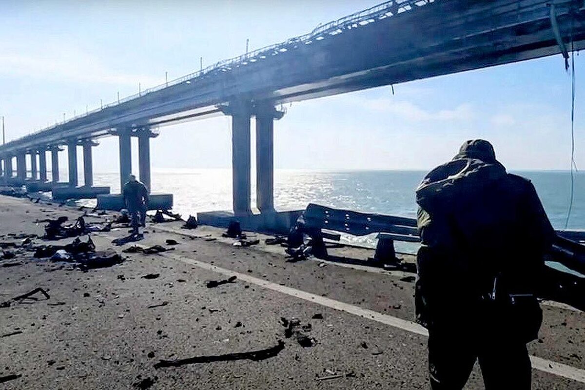 رئیس پارلمان کریمه: انفجار پل «کرچ» کار نیرو‌های کی‌یف است