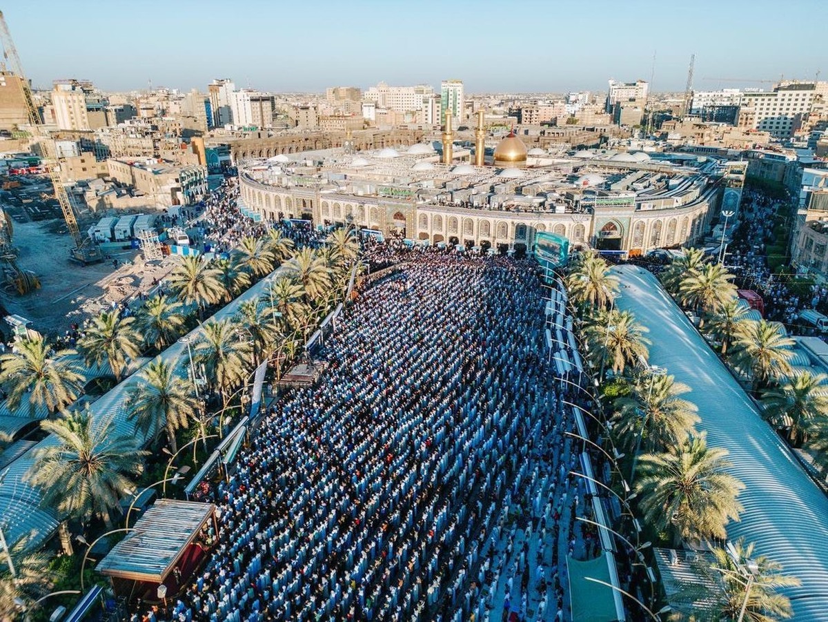 نماز عید قربان در اعتاب مقدسه عراق برگزار شد+ عکس
