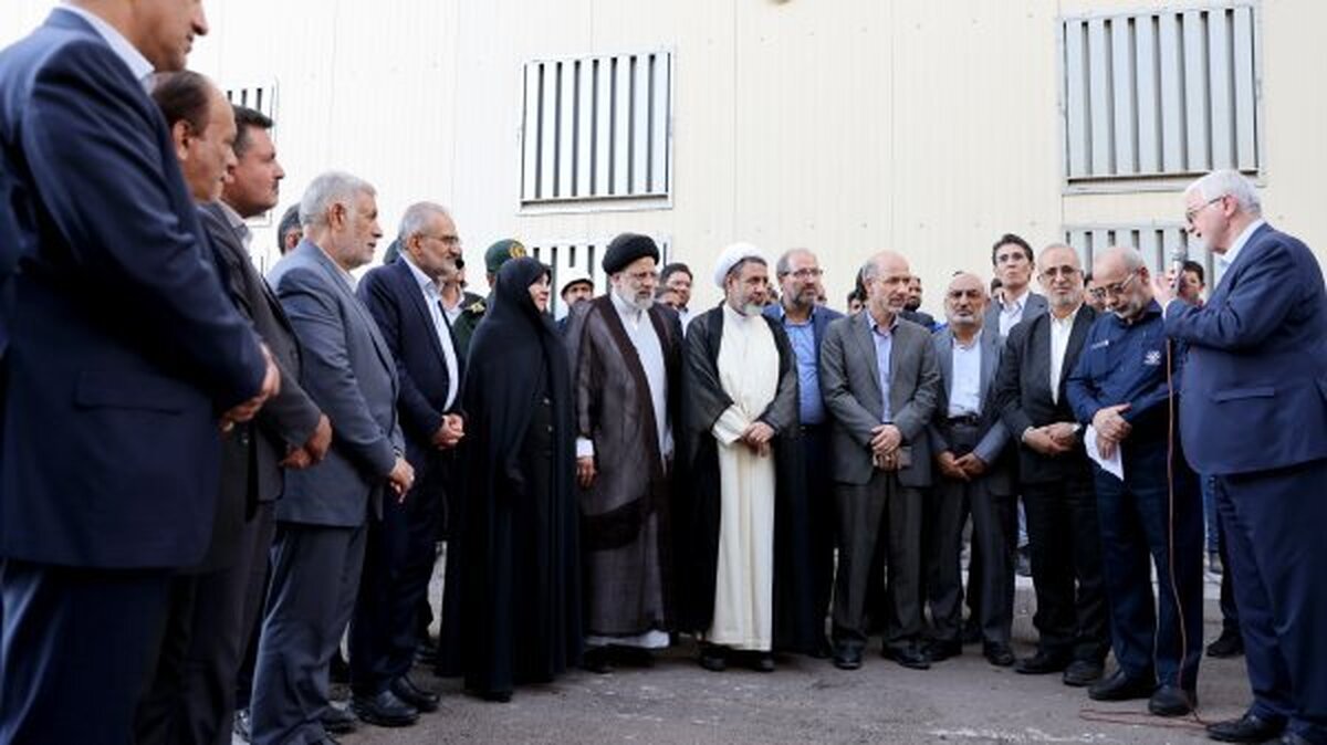 افتتاح واحد گازی نیروگاه فولاد بوتیای کرمان با حضور رئیسی