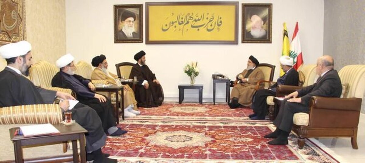 دیدار هیئتی از علمای ایرانی با سیدحسن نصرالله