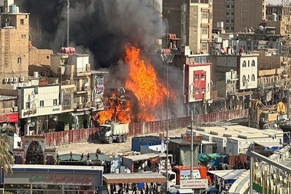 آتش‌سوزی در کربلا مهار شد/ فوت ۸ زائر عراقی