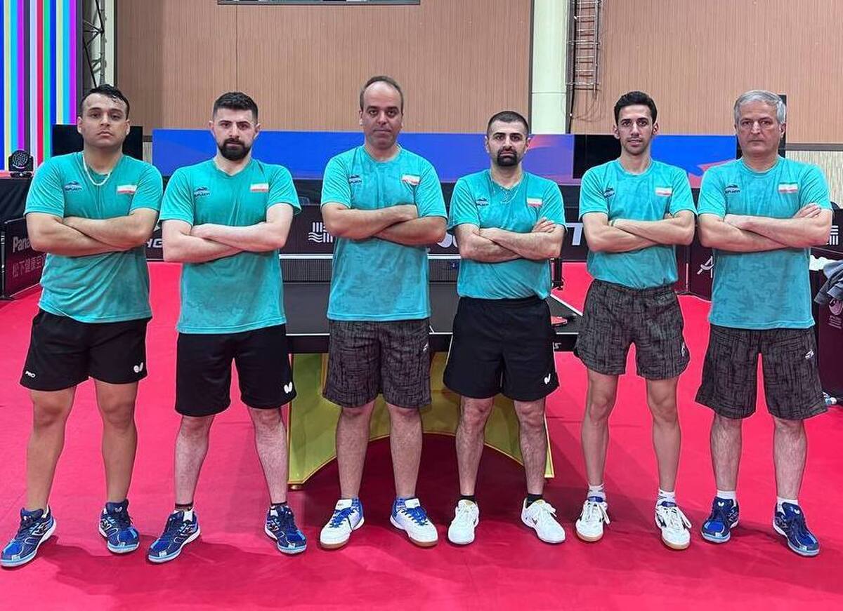 تیم ملی تنیس روی میز ایران بر رتبه ششم آسیا ایستاد