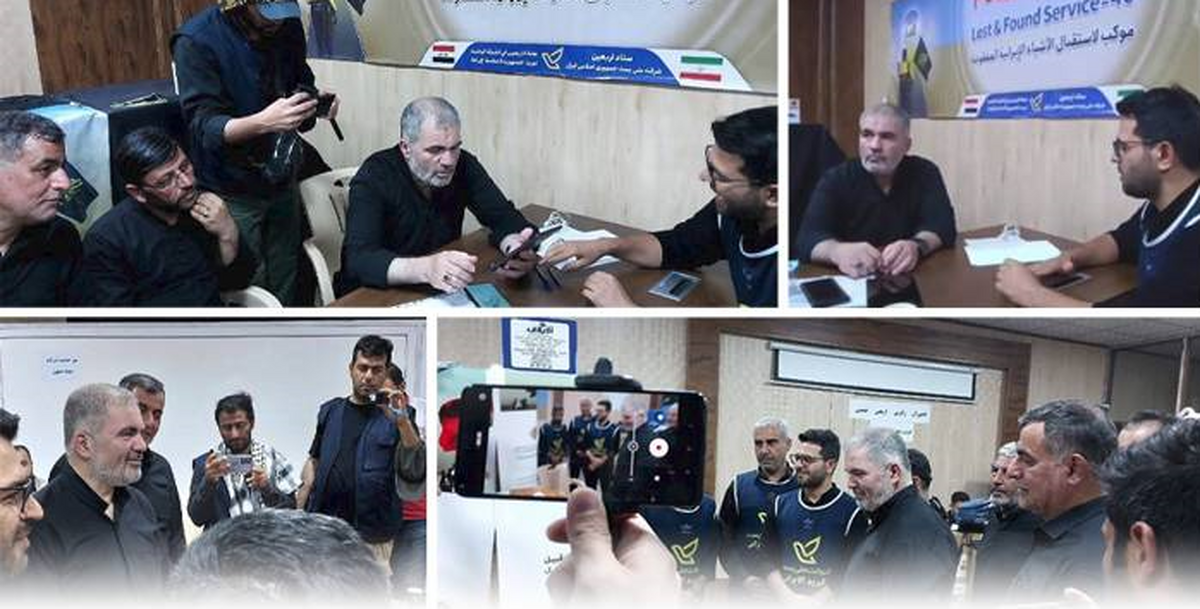 استقبال کارکنان شبکه پستی از پویش نذر خدمت در اربعین حسینی
