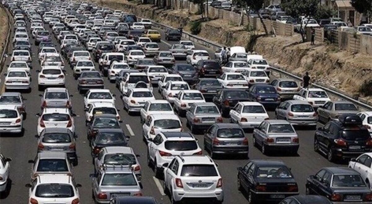 ترافیک سنگین در آزادراه‌های قزوین-رشت و کرج-قزوین