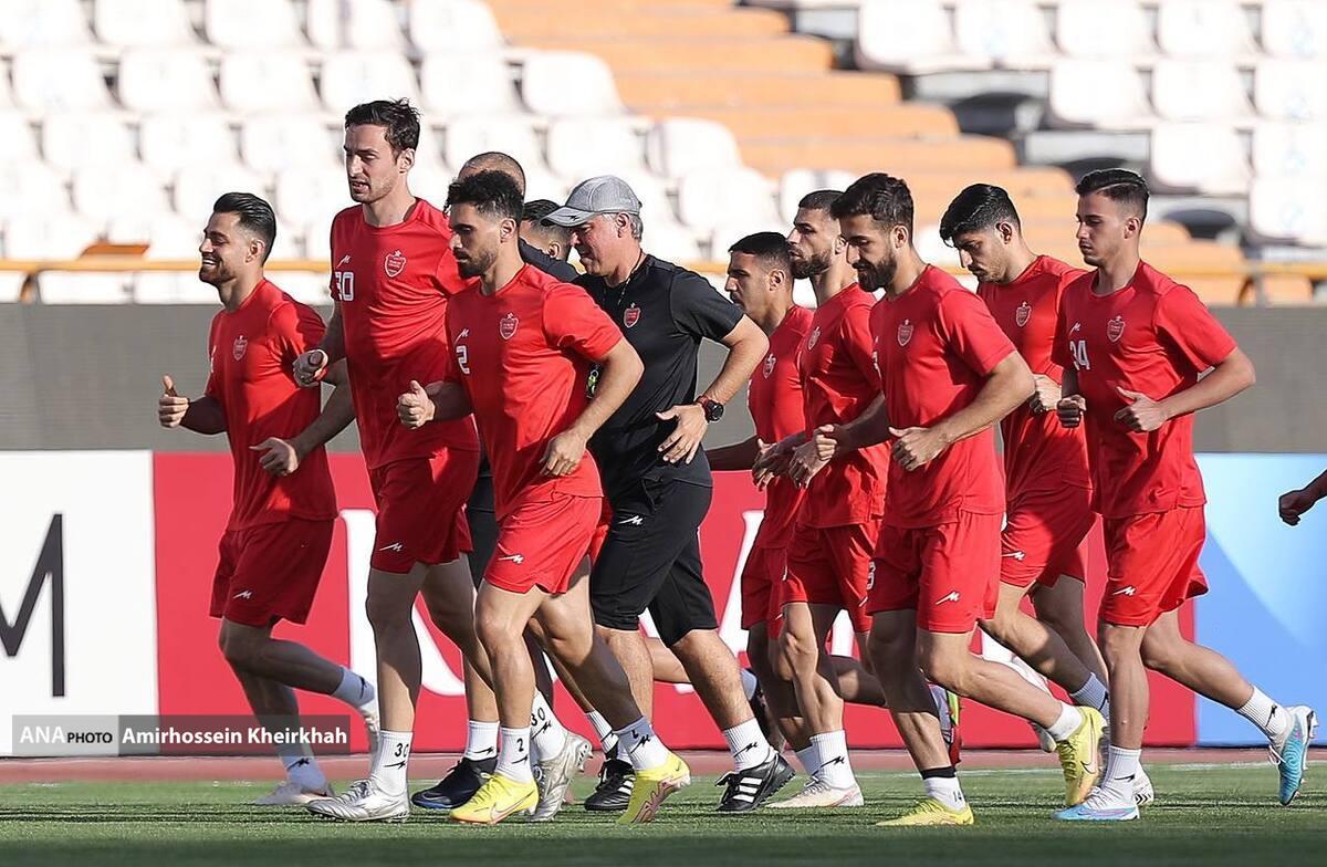 لیگ قهرمانان آسیا| گزارش تصویری از آخرین تمرین پرسپولیس مقابل النصر با حضور بیرانوند
