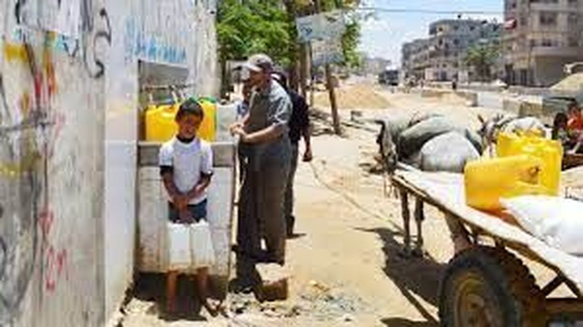 رژیم صهیونیستی آب غزه را به طور کامل قطع کرد