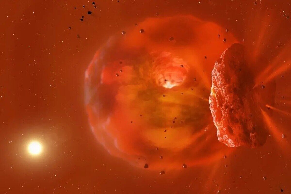 مشاهده نور عظیم با برخورد دو سیاره توسط ستار‌شناسان
