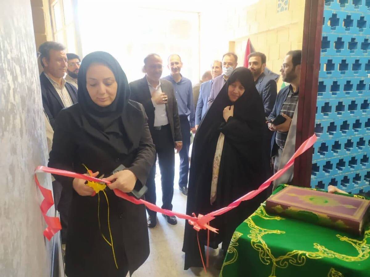 نمایشگاه آثار هنری «طوفان الاقصی» در مرکز فرهنگی سعید کاظمی آشتیانی افتتاح شد