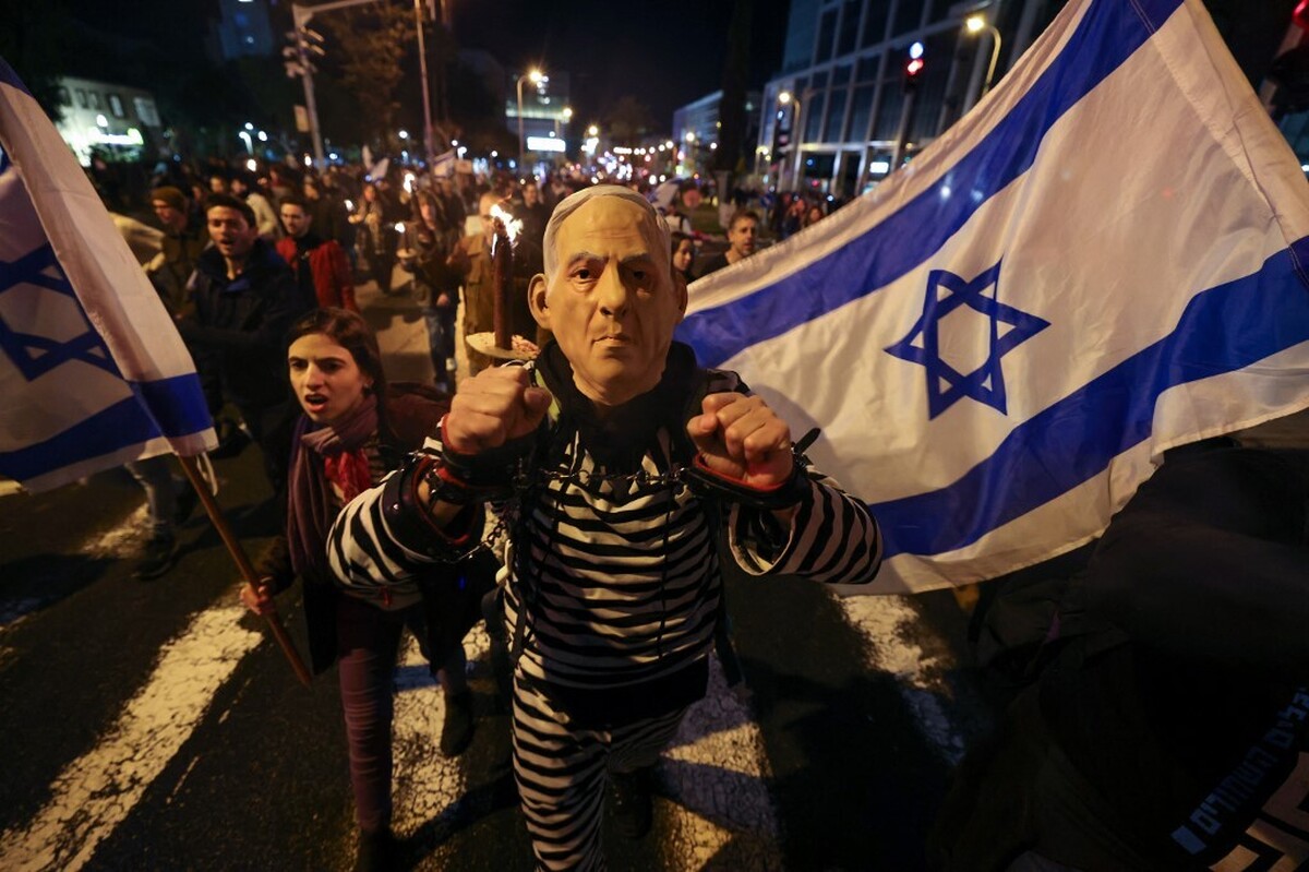 تظاهرات دوباره علیه نتانیاهو در تل‌آویو