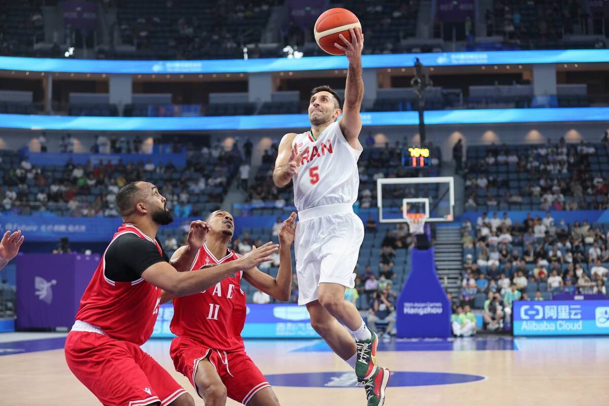 بازی‌های آسیایی هانگژو| امارات تسلیم محض بسکتبال ایران