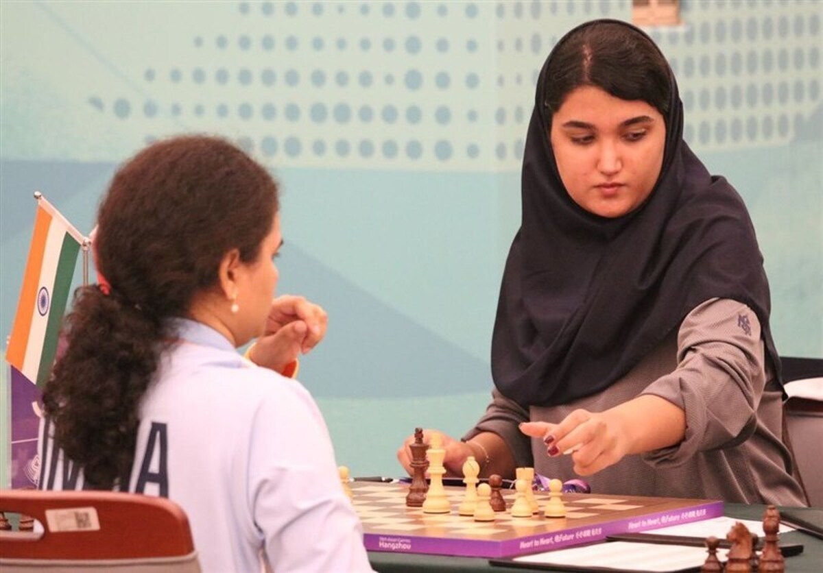 بازی‌های آسیایی هانگژو| چشمک مدال به دختر شطرنج ایران  طباطبایی به تساوی بسنده کرد