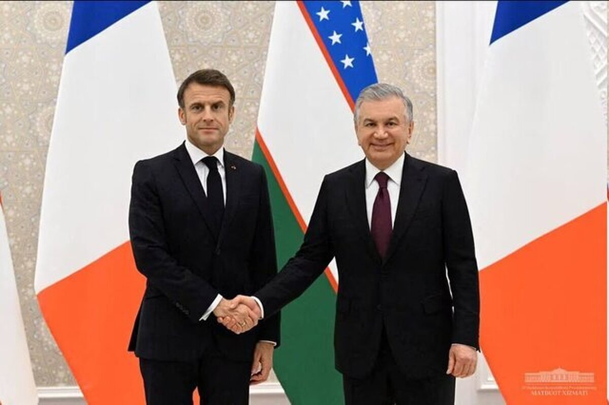 ماکرون: فرانسه و ازبکستان به دنبال روابط استراتژیک هستند