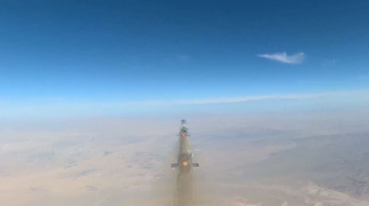 ویدئو کامل از رهگیری هوایی و انهدام هدف توسط پهپاد «کرار»