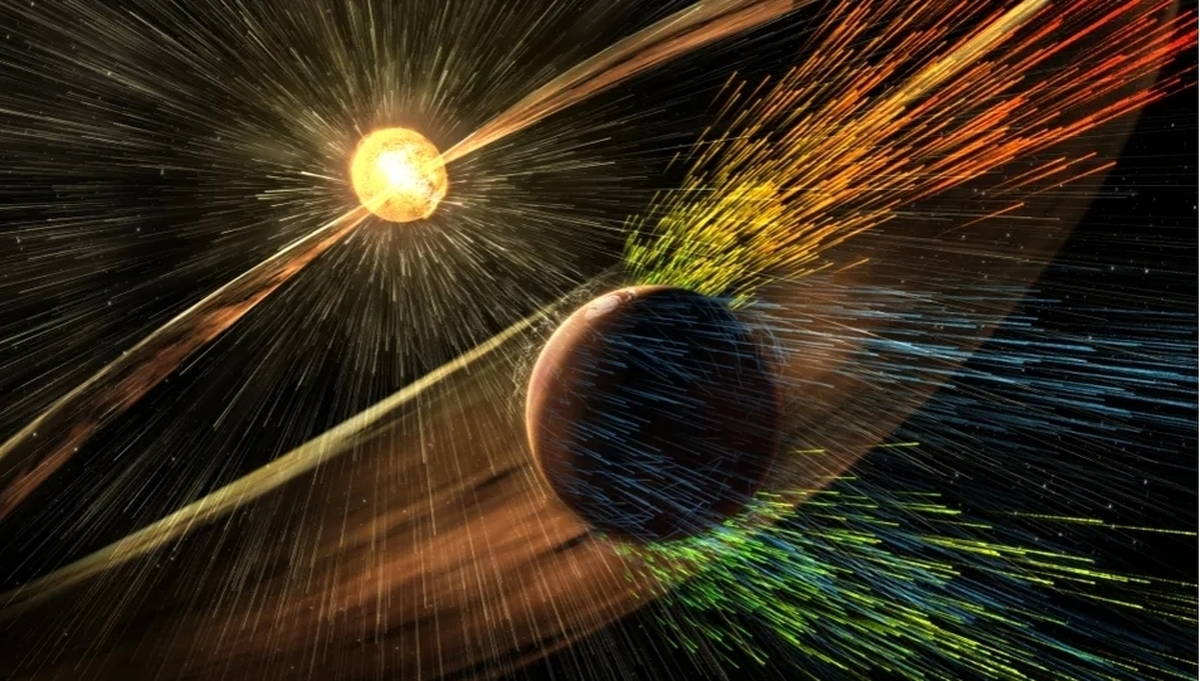 توقف باد‌های خورشیدی جو مریخ را مانند بالن متورم می‌کند